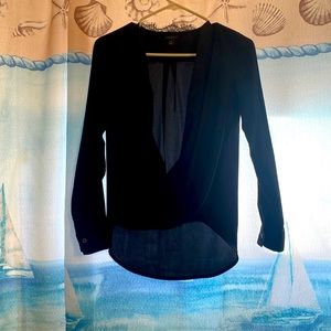 Ann Taylor lacy fringe blouse